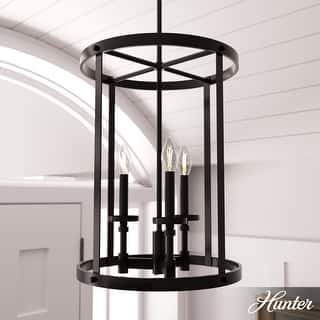 Hunter Briargrove Candle Pendant - Entry/ Foyer - Glam, Modern Farmhouse, Transitional