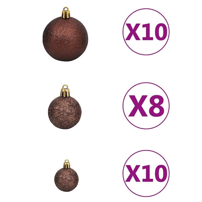 vidaXL Christmas Tree Green 6 x 4 ft Plastic and metal - 70.9 x 45.3 inch