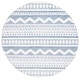 preview thumbnail 38 of 44, SAFAVIEH Alamo Meeri Rustic Moroccan Rug 6'7" Round - Blue/Ivory - Round