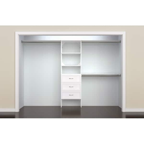slide 2 of 16, ClosetMaid SuiteSymphony 25 in. Closet Organizer with 3 Drawers