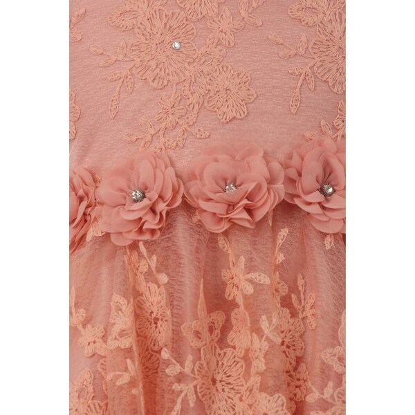 chantilly lace flower girl dress