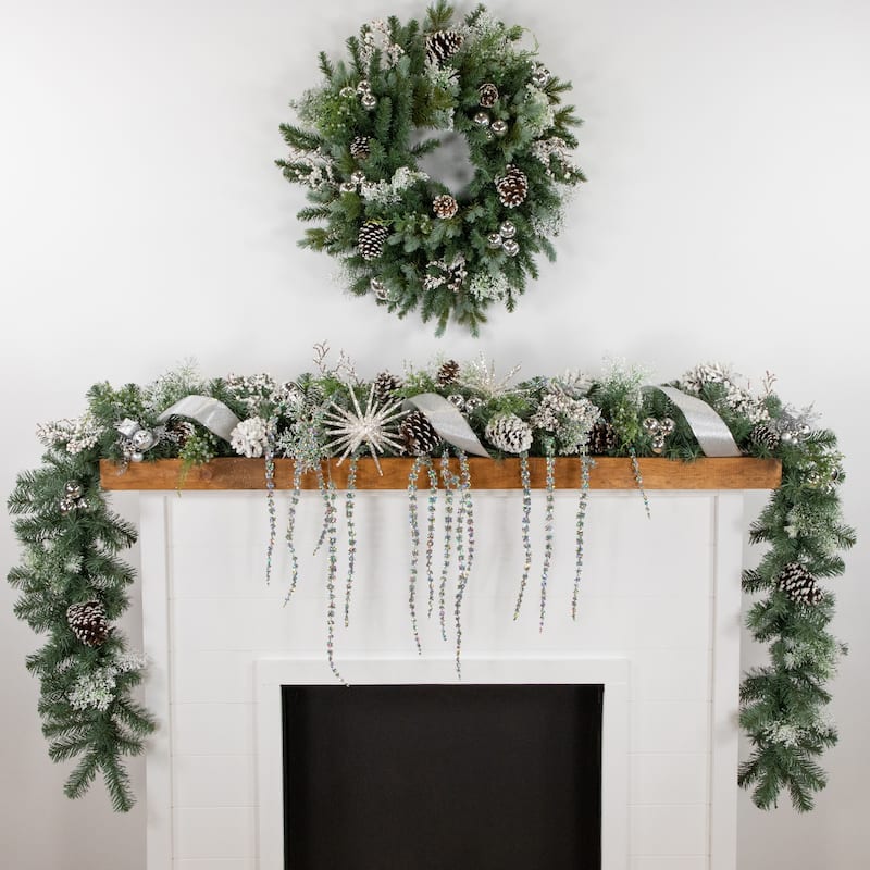 9' x 12" Colorado Blue Spruce Artificial Christmas Garland Unlit