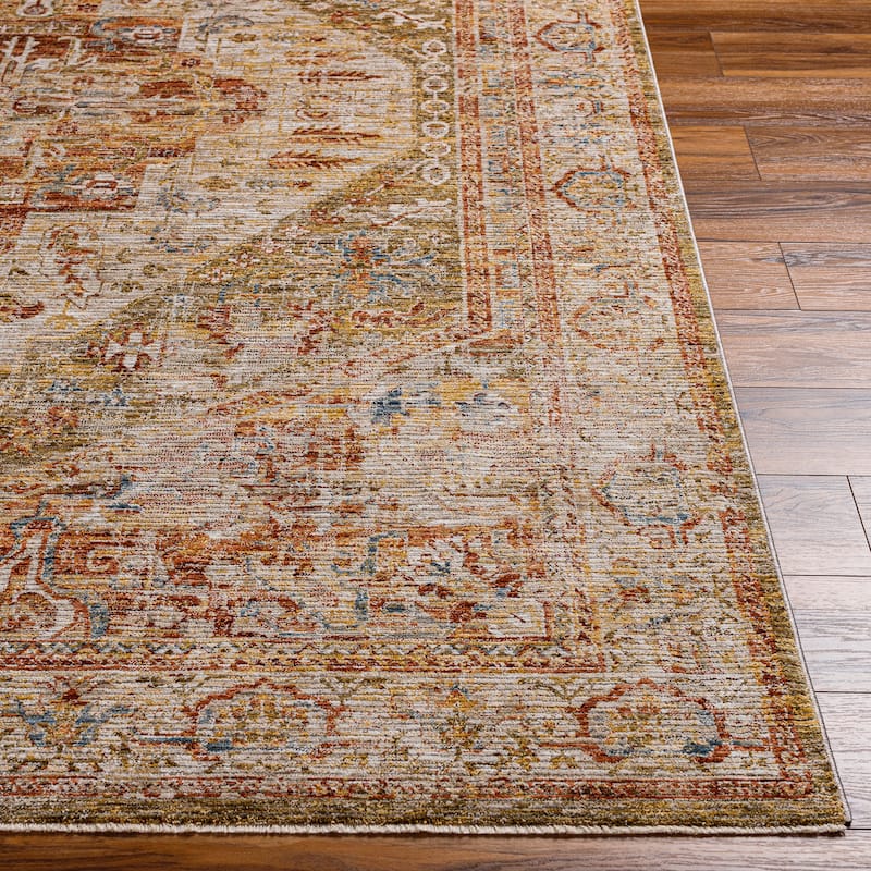 Angelae Traditional Medallion Area Rug