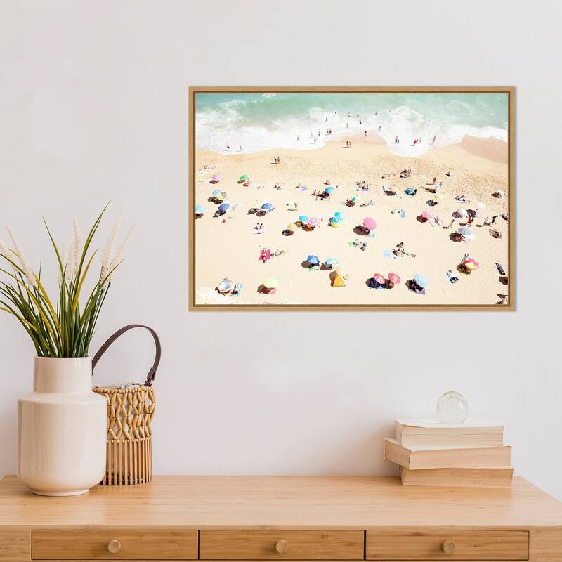 Seaside 1 (Beach) by Carina Okula Framed Canvas Art