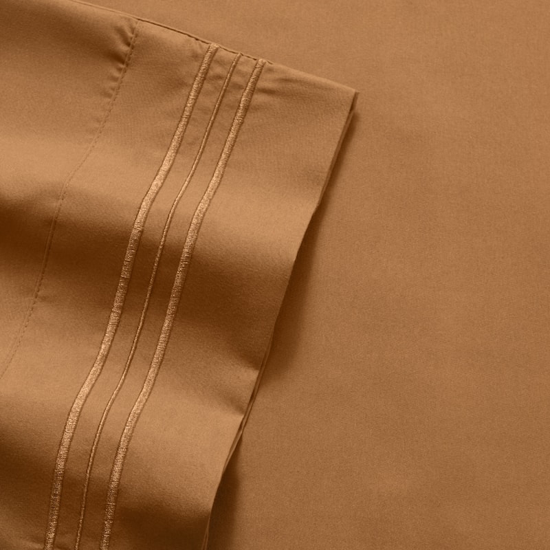 Embroidered 4-piece Bed Sheet Set