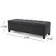 preview thumbnail 15 of 19, Christopher Knight Home Contemporary Storage Ottoman with Button Tufting in Fabric, 51 Inches