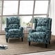 preview thumbnail 4 of 98, Olympus Living Room, Home Theater Seating Set of 2 with Rubber Wood Legs BLUE