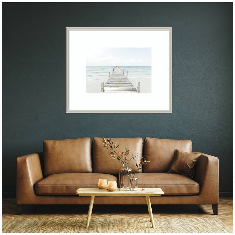 Kate and Laurel Beach 5s by Amy Peterson Framed Wall Art Print