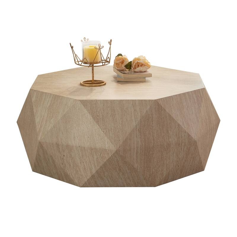 Modern Farmhouse Drum Coffee Table - 8' x 10'