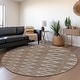 preview thumbnail 122 of 143, Premium Washable Super Soft Geo Diamonds Mayfield Rug Brown - 8' x 8'