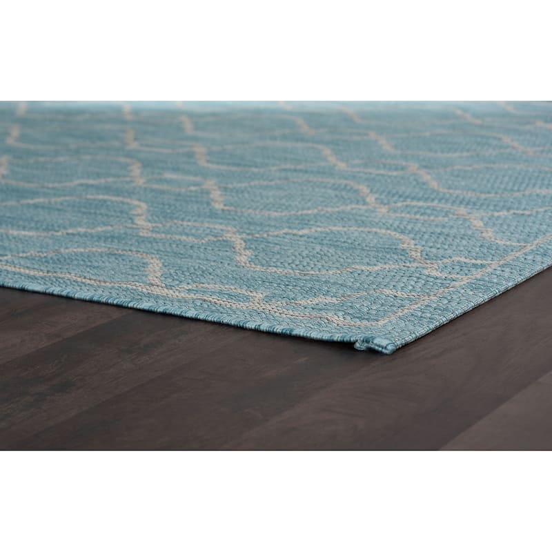 Colonnade Transitional Geometric Indoor/Outdoor Area Rug