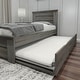 preview thumbnail 7 of 12, Max and Lily Farmhouse Twin Bed with Panel Headboard with Trundle