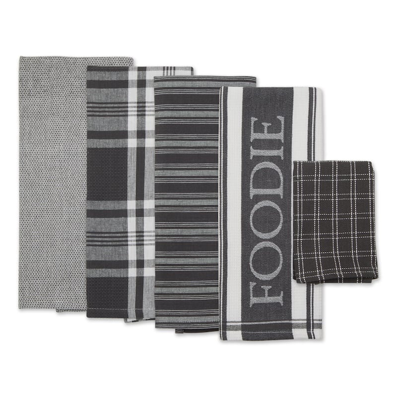 DII Foodie Dishtowel And Dishcloth 5 Piece