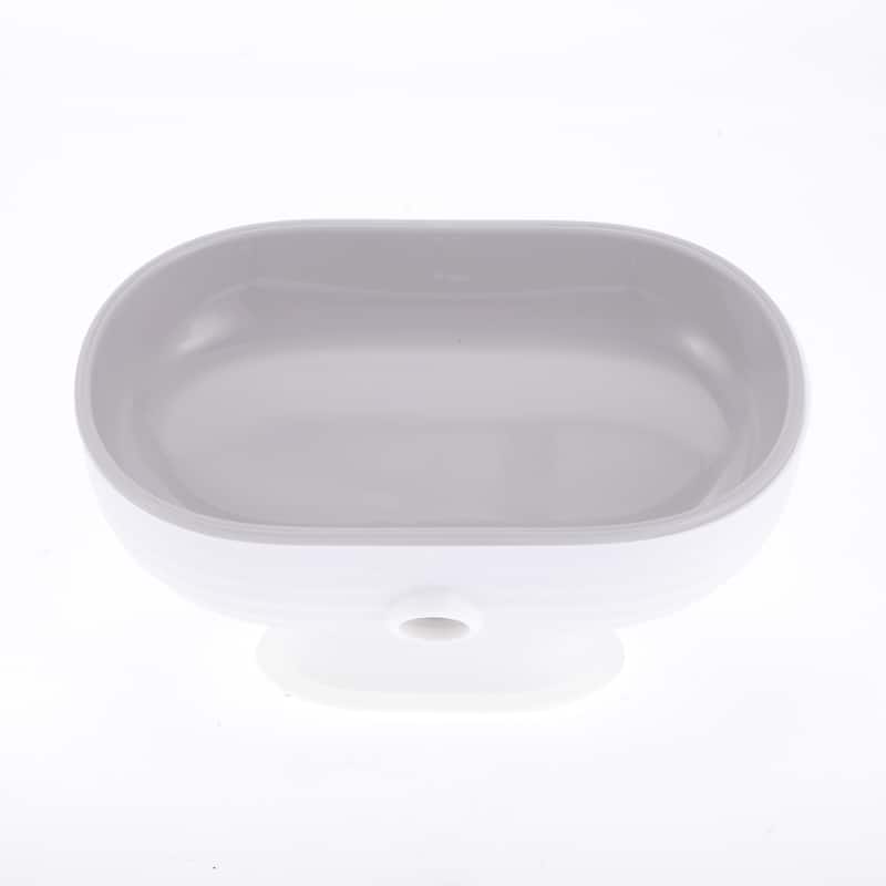 Suction Cup Double Layer Soap Dish for Bathroom Kitchen 5.12"x3.54"x2.95"