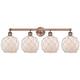 Option White Glass with White Rope / Antique Copper