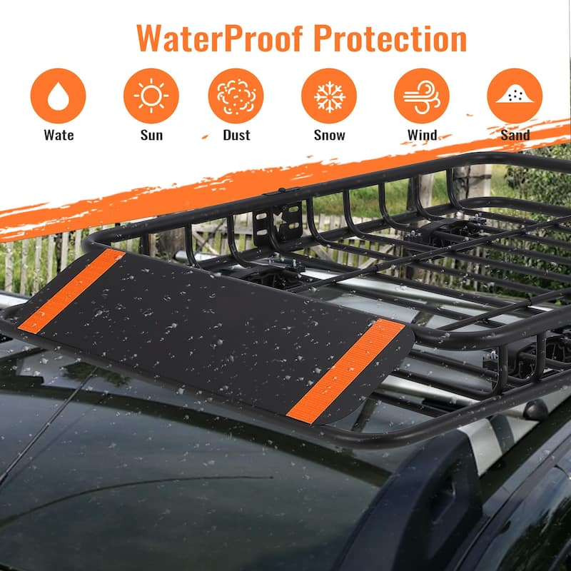 Roof Rack Basket Carrier with Extension Car Top Luggage Holder
