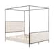 Christopher Knight Home - Alice Modern PU Upholstered King Canopy Bed Frame with Iron Legs