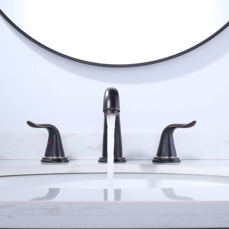 WOWOW Elegant Dual-Handle Bathroom Sink Faucet