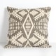 preview thumbnail 39 of 54, Sorra Home Sunbrella Pendleton Outdoor Knife Edge Pillow Single 24 in H x 24 in W x 6 in D - Diamond River II Fawn