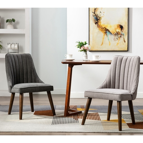 Porthos Home Hayes Polyester Rubberwood Dining Chairs Set of 2