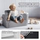preview thumbnail 17 of 47, Kids Couch, Toddler Couch Sofa Bed Fold Out, Convertible Sofa to Lounger, Kids Chair Seat Playroom Furniture