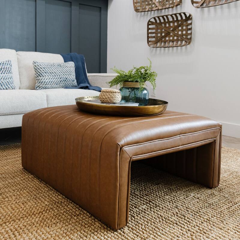 NPD Furniture Atkinson Faux Leather Coffee Table