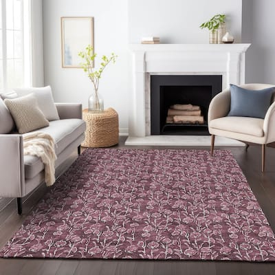 Premium Washable Super Soft Floral Contemporary Mayfield Rug