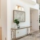 preview thumbnail 4 of 22, Modern Glam 2/3/4-Lights Gold Bathroom Vanity Lights Dimmable Frosted Funnel Glass Wall Sconces