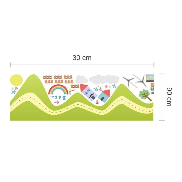 dimension image slide 0 of 2, Walplus Happy Hills Kids Children Wall Sticker Nursery Decor Decal