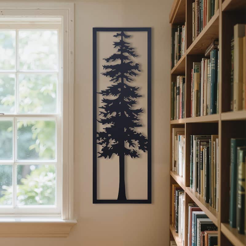 Cypress I - Laser Cut Metal Wall Art With Fired Finish