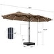 preview thumbnail 7 of 7, 15ft Patio Umbrella Outdoor Market Umbrella with Base and LED Lights
