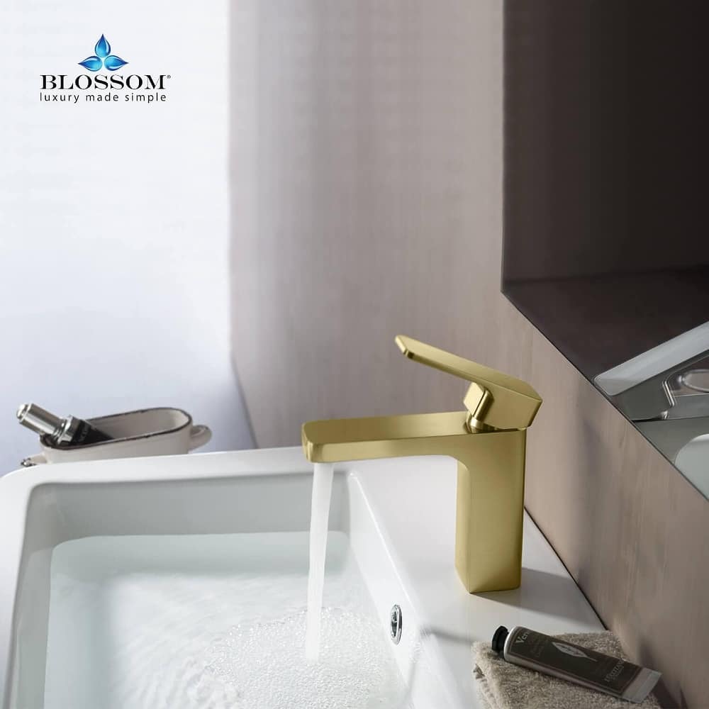 Blossom Solid Single Handle Bathroom Sink Faucet (Faucet Only)