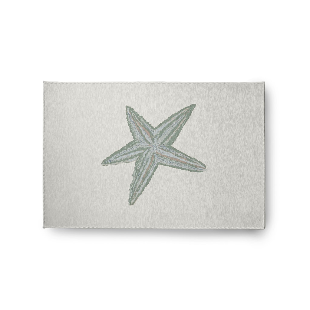 Starfish Nautical Chenille Rug