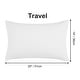 preview thumbnail 18 of 46, 2 Pcs Zippered Pillowcases, Brushed Microfiber Pillow Case Cover Travel(14"x20") - Snow White