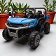 preview thumbnail 22 of 32, 24V Two-Seater Ride-On Dump Truck with Remote Control, 2x200W Motor, Dump Bed/Shovel, Bluetooth, MP3 for Kids 3-8 Blue