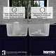 preview thumbnail 19 of 67, Karran Drop-in Quartz 33 in. Double Bowl 50/50 Kitchen Sink Kit