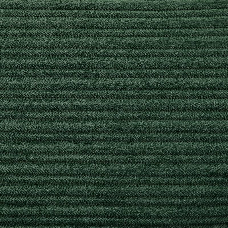 41.7" Modern Green Corduroy Sofa with Storage, Ottoman, USB Ports, Cup Holders & Phone Holder