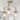 Haye Modern Gold 3-Light Semi-Flush Mount Glass Ceiling Lights - 18.9" D x 15.4" H