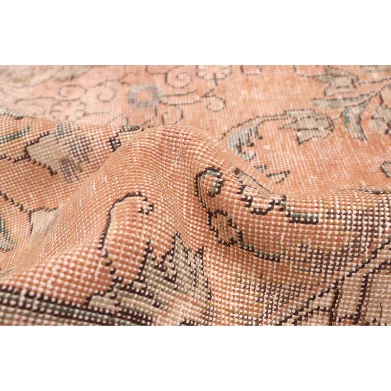 ECARPETGALLERY Hand-knotted Antalya Vintage Brown, Copper Wool Rug - 9'5 x 12'5