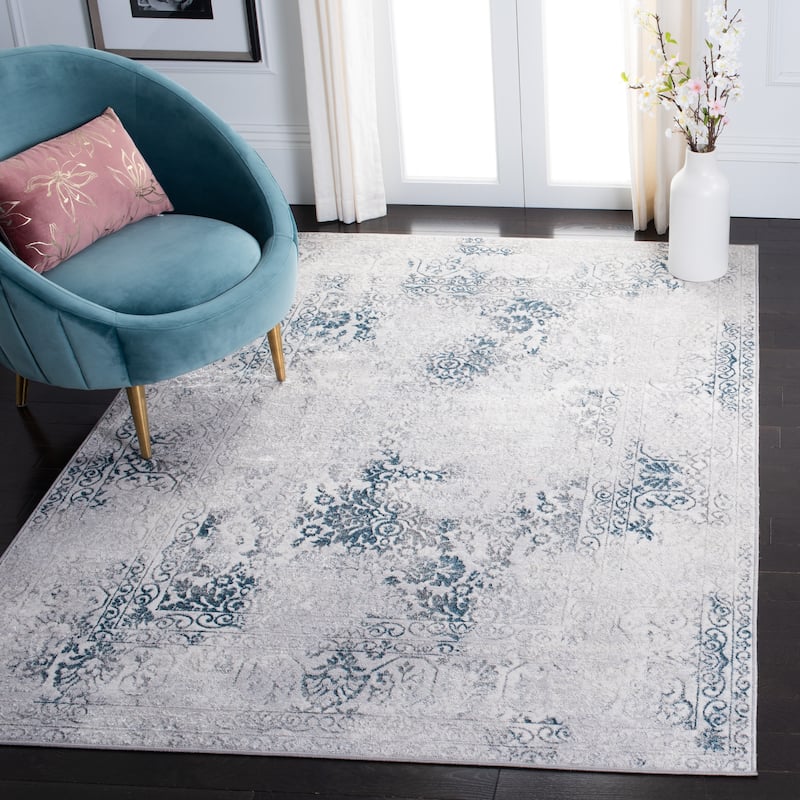 SAFAVIEH Orchard Lera Vintage Distressed Rug - 4'5" x 6'5" - Grey/Blue