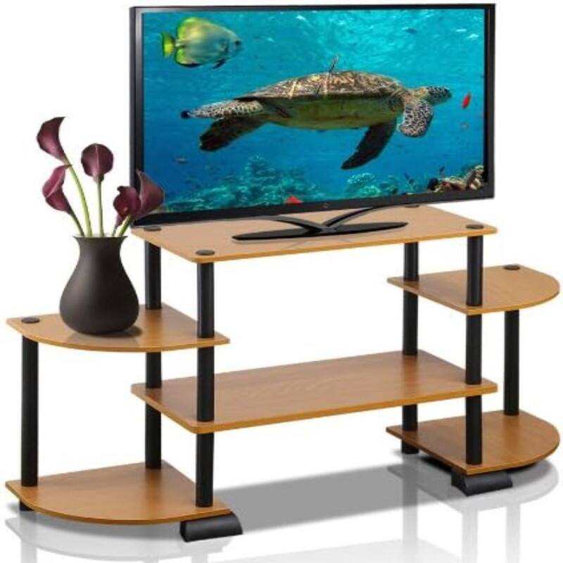 Rounded Corner TV Entertainment Center