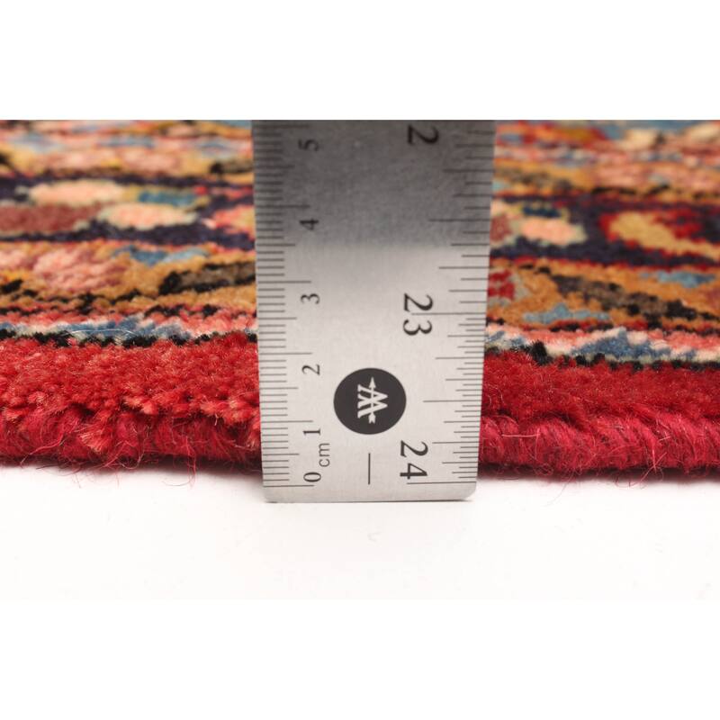 ECARPETGALLERY Hand-knotted Andelz Red Wool Rug - 3'10 x 7'4