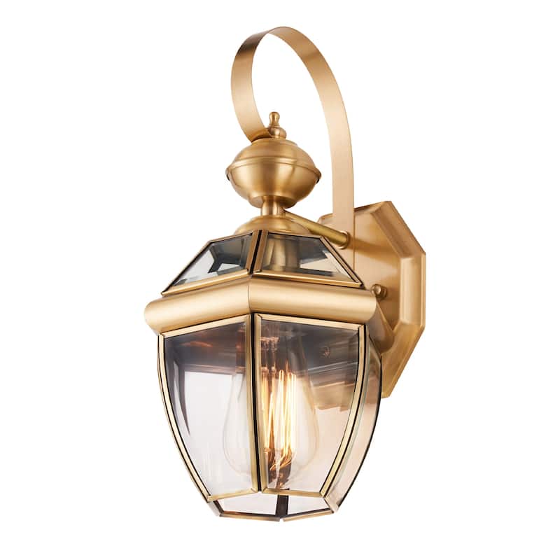 CO-Z Outdoor Wall Lantern Light Fixture - Brass