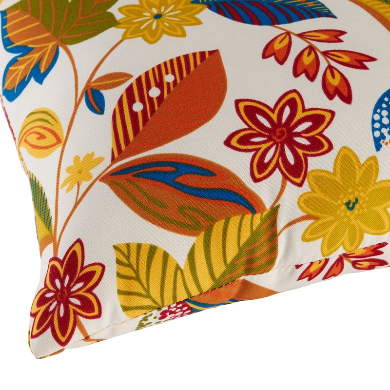 Outdoor Esprit Floral 17-inch Accent Pillow (Set of 2) by Greendale Home Fashions