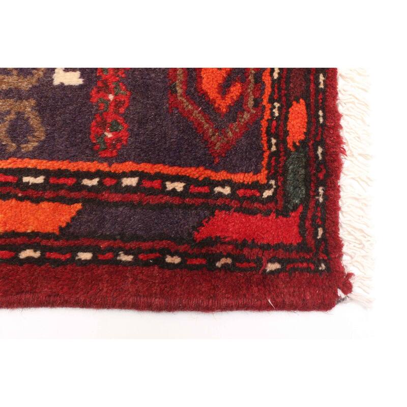 ECARPETGALLERY Hand-knotted Andelz Red Wool Rug - 4'2 x 6'7