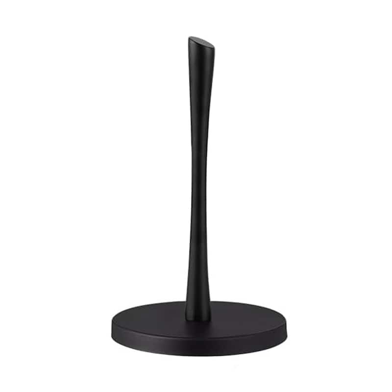 Stainless Steel Counter Top Paper Towel Stand Holder For Kitchen and Bathroom - Black