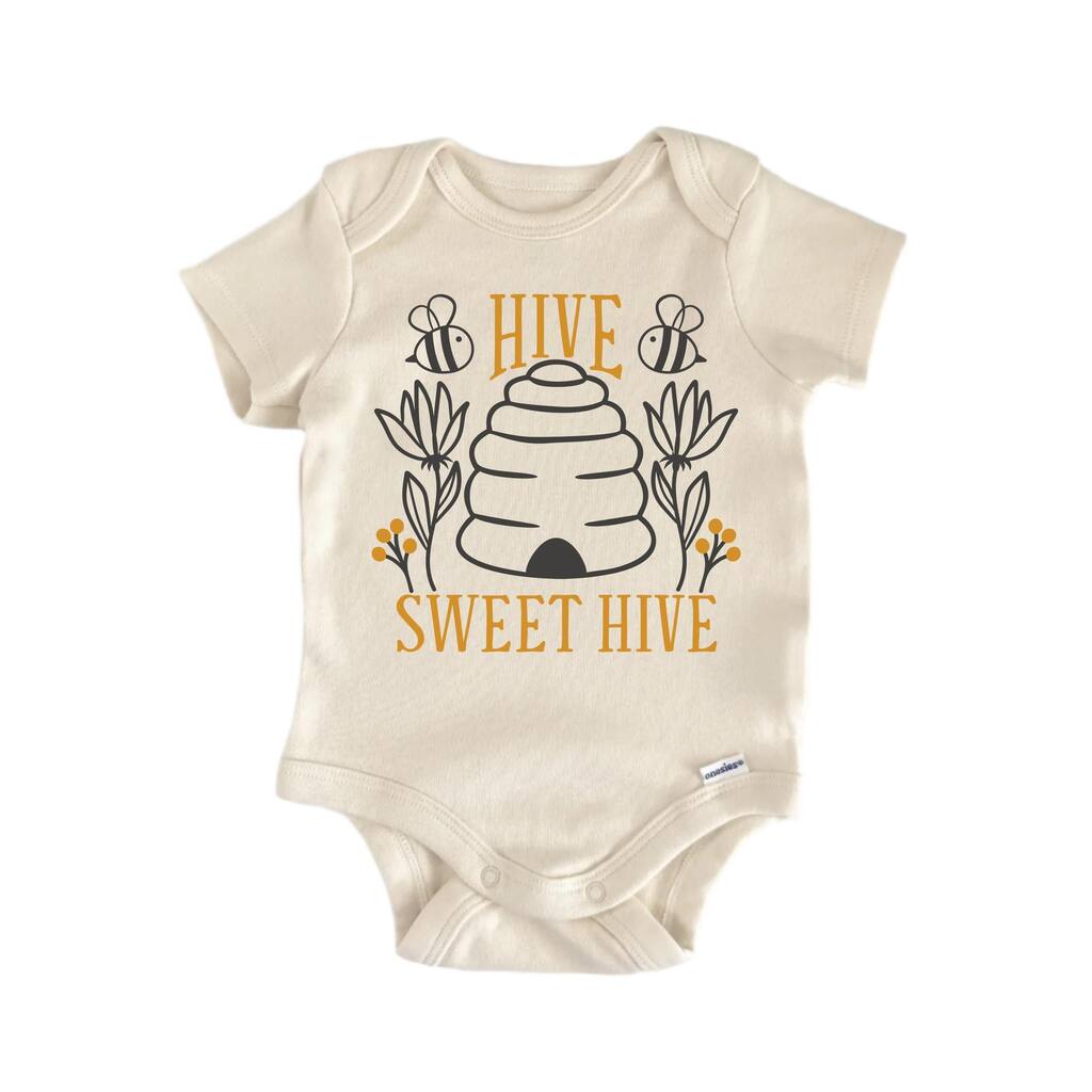 Hive Sweet Hive Bee - Baby Boy Girl Clothes Infant Bodysuit Funny Cute