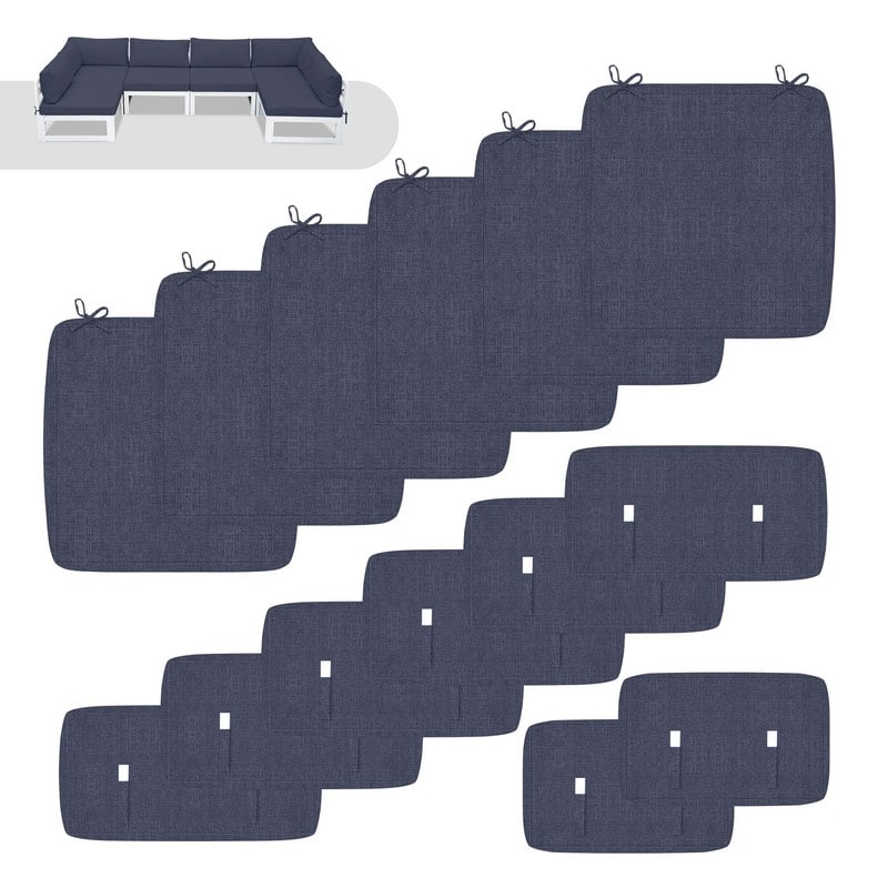 FINCATI 28" × 28" Outdoor Cushion Cover, Sofa Cushion Replacement Slipcover, Patio Seat Cover 28 Inches (COVER ONLY!)