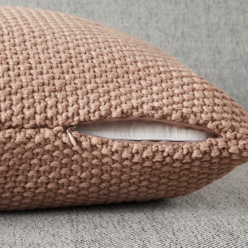 INK+IVY Bree Knit Euro Pillow Cover