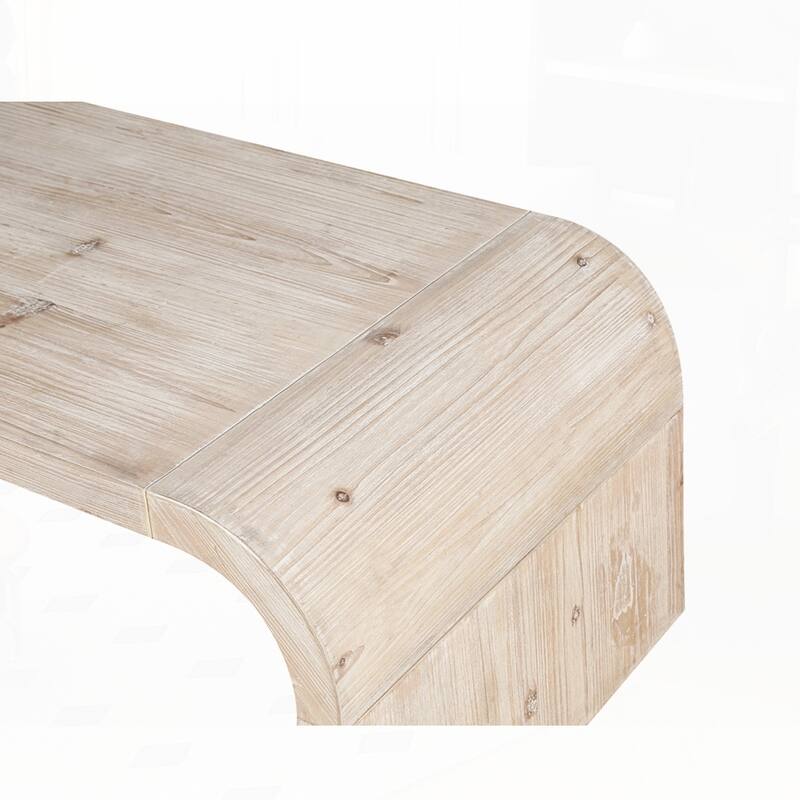 Curved Art Deco Design Vintage Crafts Coffee Table